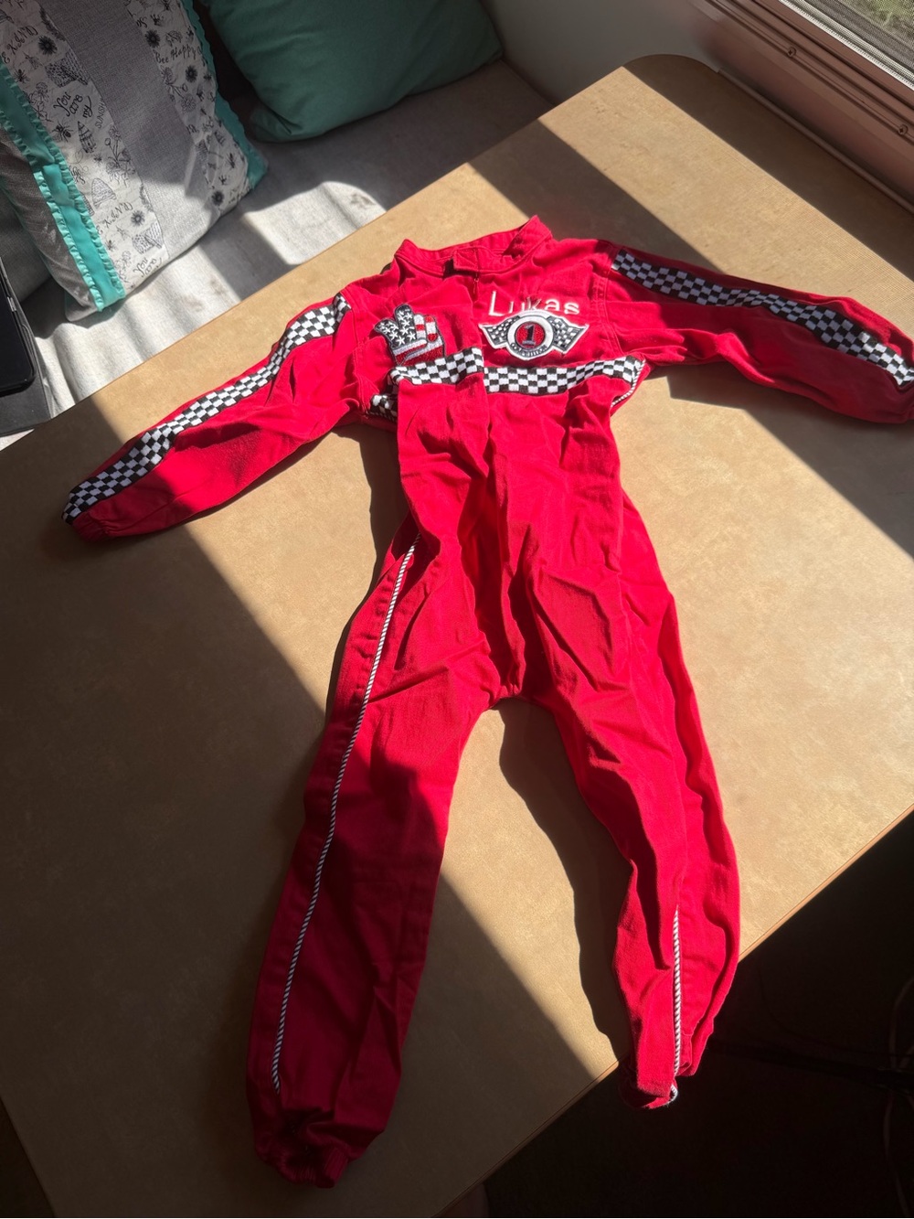 Red Kids Racing One-Piece Jumpsuit 2T